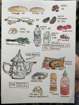 Sketch: basic groceries in the medina