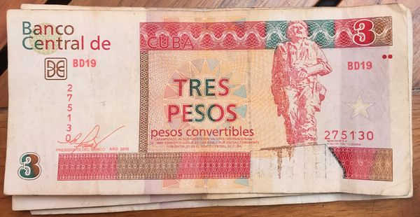 Three peso bill