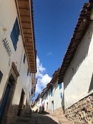 San Blas steet with sky