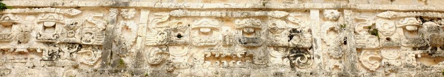 Stone frieze, Chichén Itzá