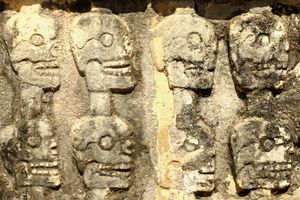 Tzompantili at Chichen Itza