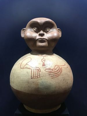 Creepy child vase
