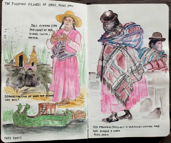 Sketch: the Uros islands