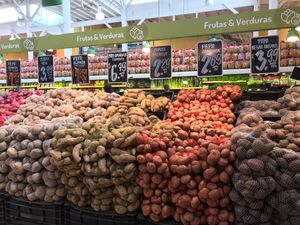 Part of the potato section