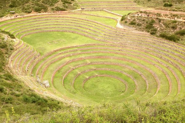 Moray terraces from above
